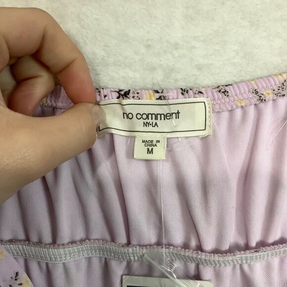 No Comment NY.LA High-Low Maxi Dress Spaghetti Strap Light Floral Women Medium - Picture 3 of 9